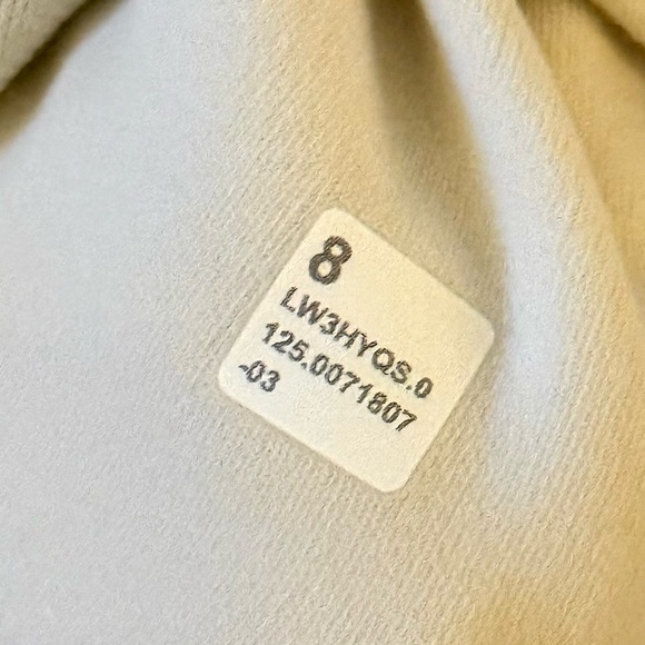 NWT/ Lululemon Athletica Cream Cropped Define Jacket/ Nulu - Picture 5 of 11